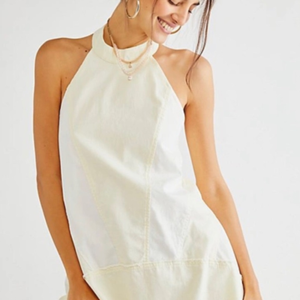 Free People Solid Rising Sun Mini Dress - Picture 4 of 14